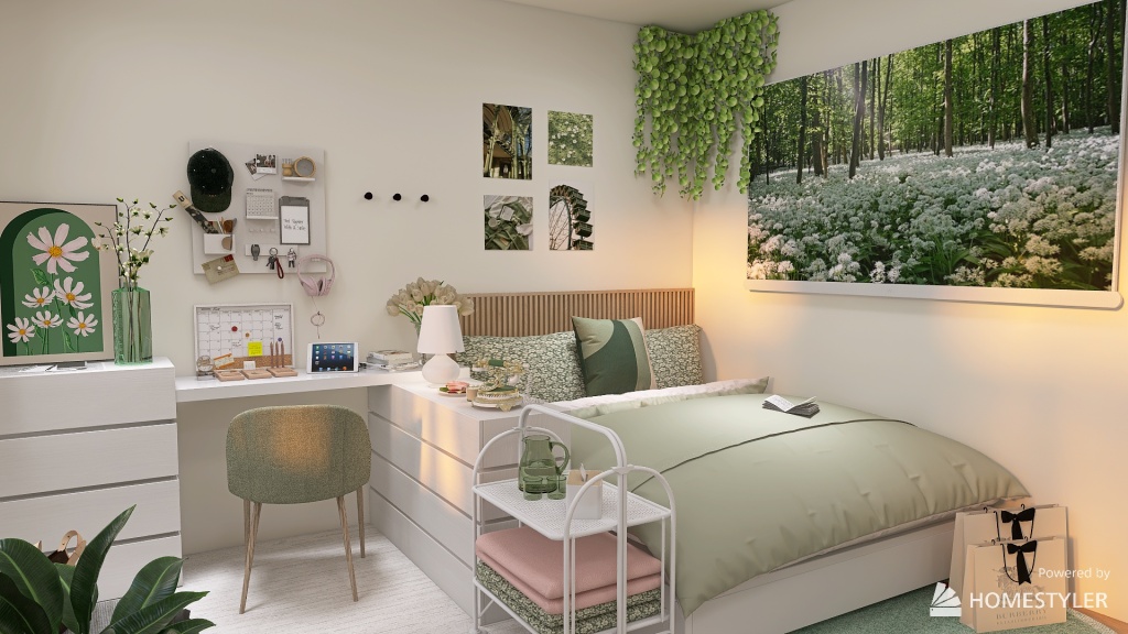 Greenery Room 3d design renderings