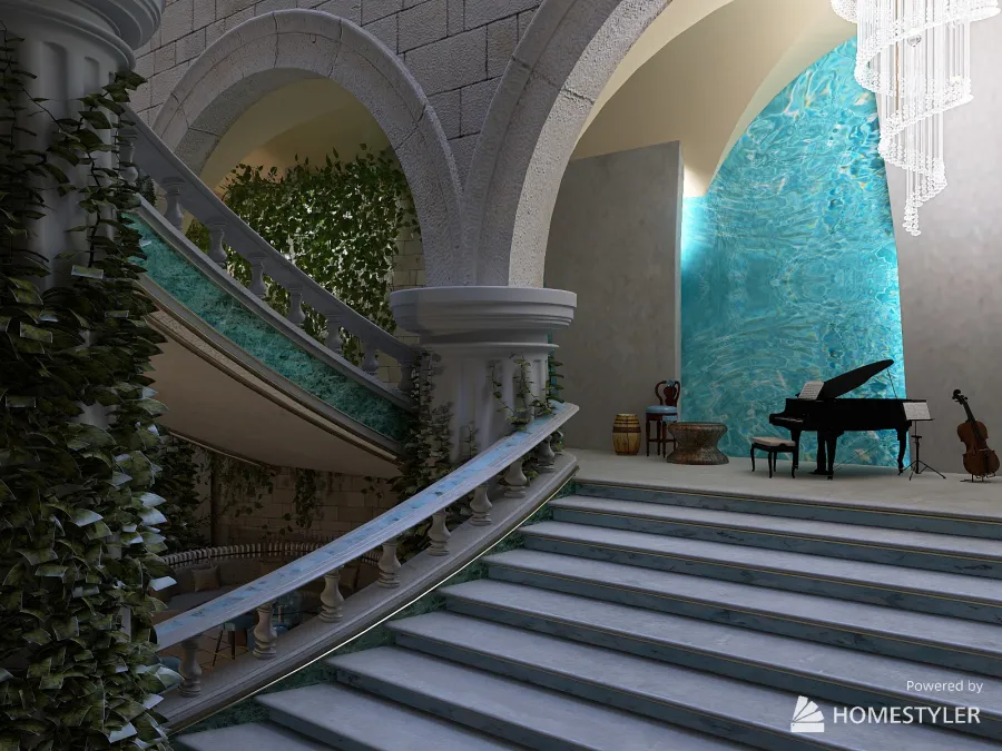 Music on the water 3d design renderings