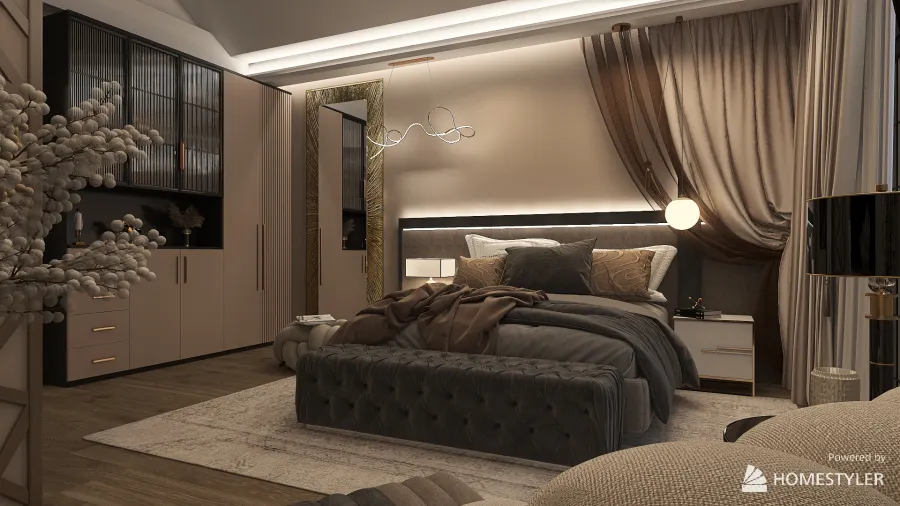 Guest house (Novodvorskiy) 3d design renderings