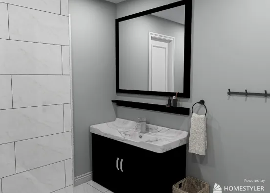 Flip House Bathroom for LCC Interiors Design Rendering