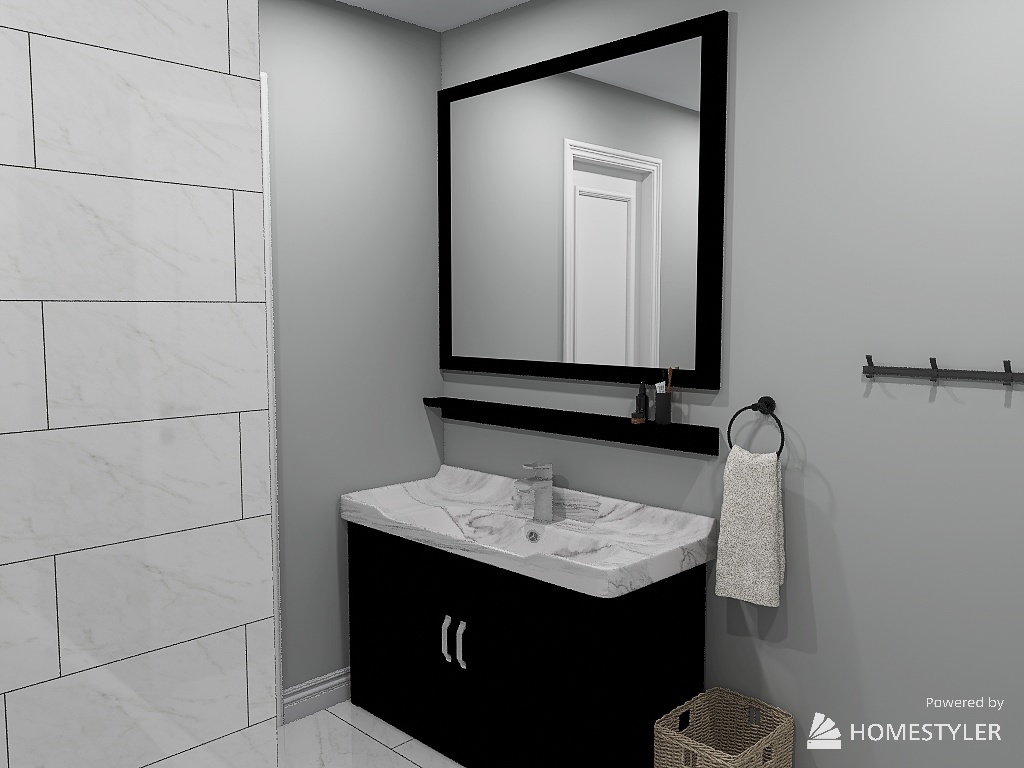 Flip House Bathroom for LCC Interiors 3d design renderings