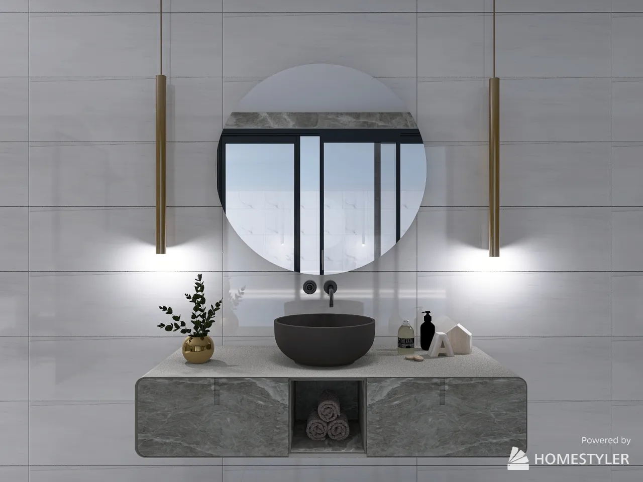 Bathroom 3d design renderings