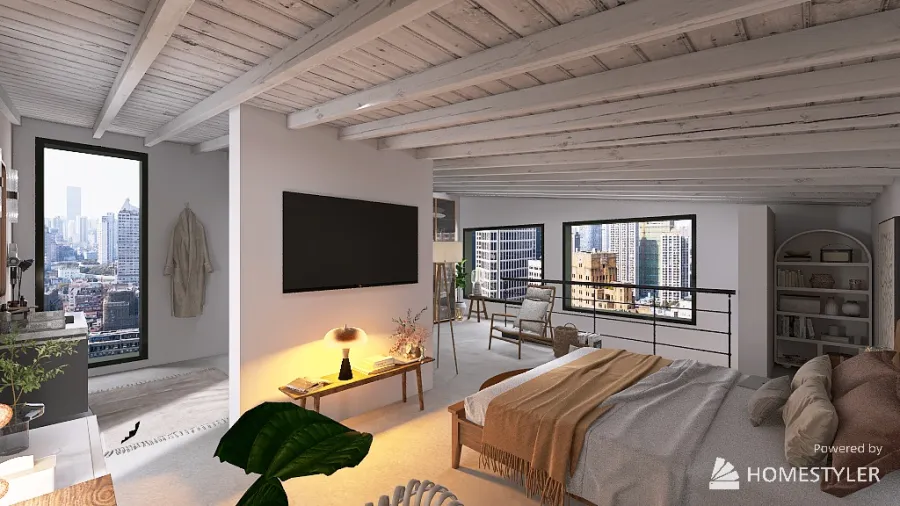 2-floor apartment 3d design renderings