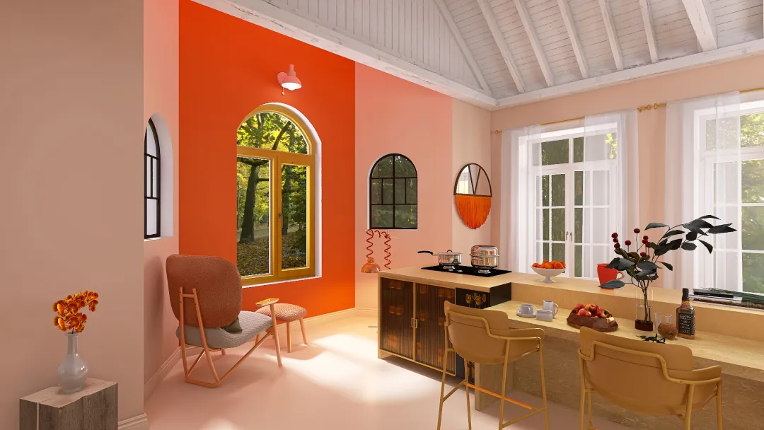 Peach Fuzz 3d design renderings