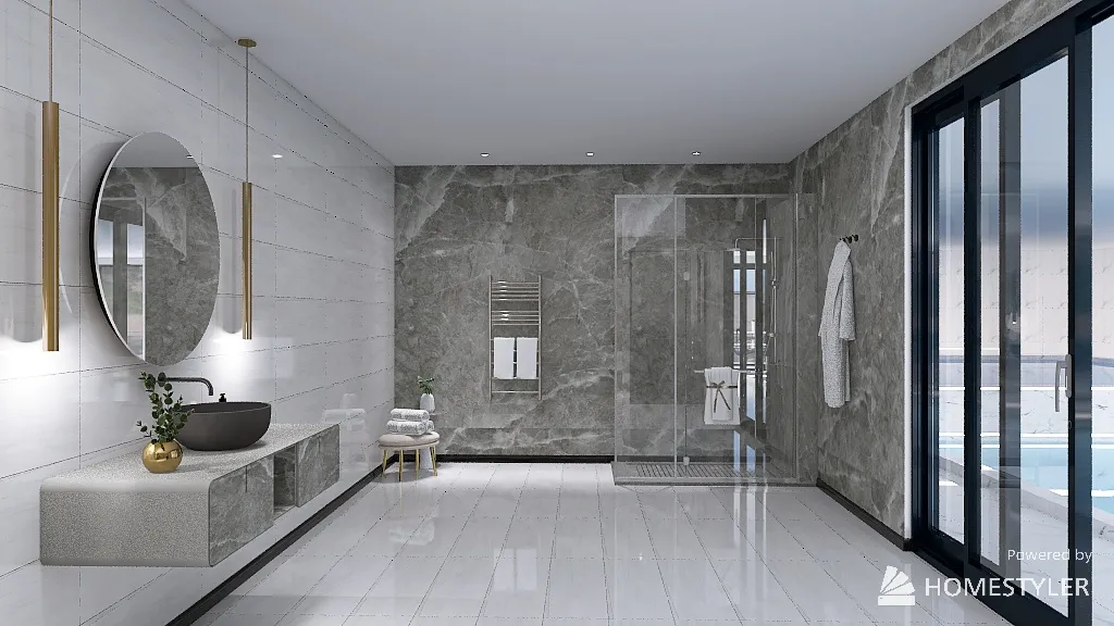 Bathroom 3d design renderings