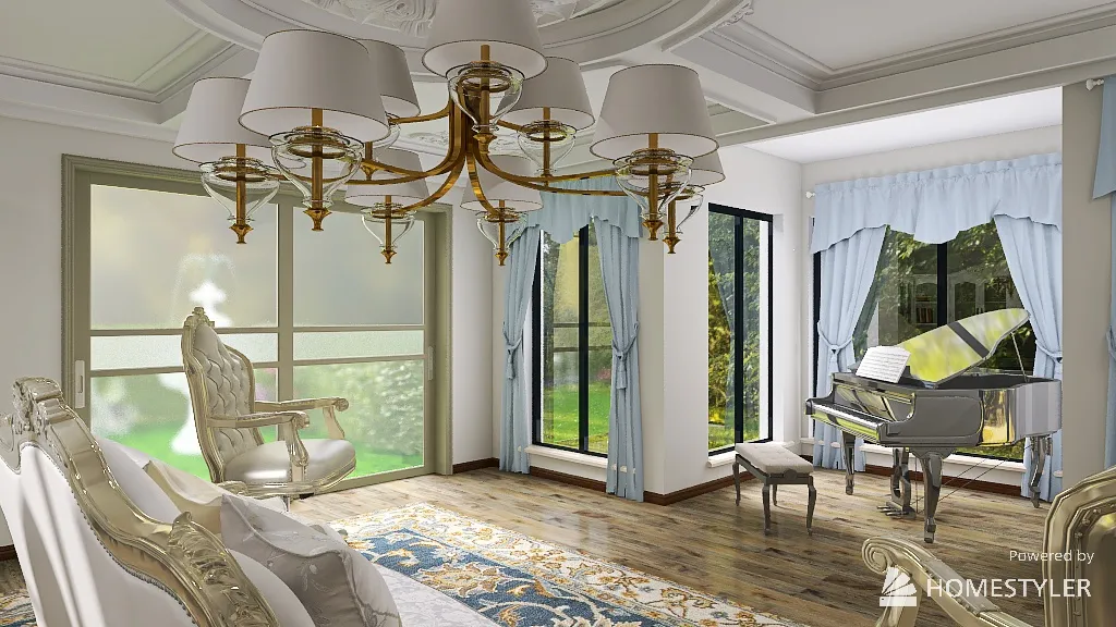 Baroque Style 3d design renderings