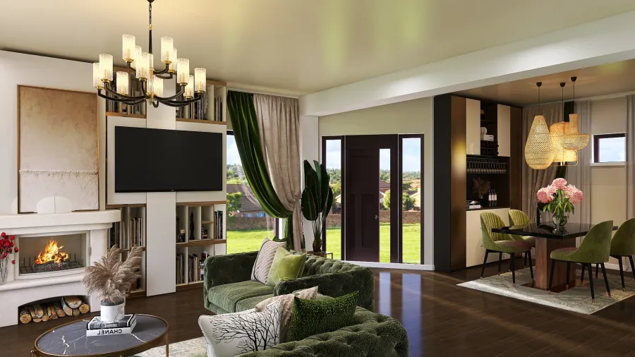 Living room, fam Butnariu 3d design renderings