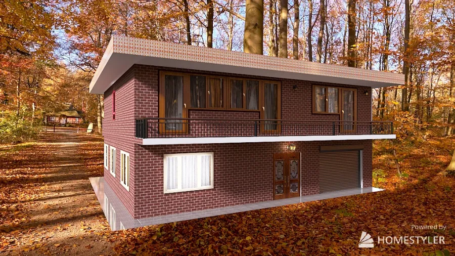 Casa humilde 3d design renderings