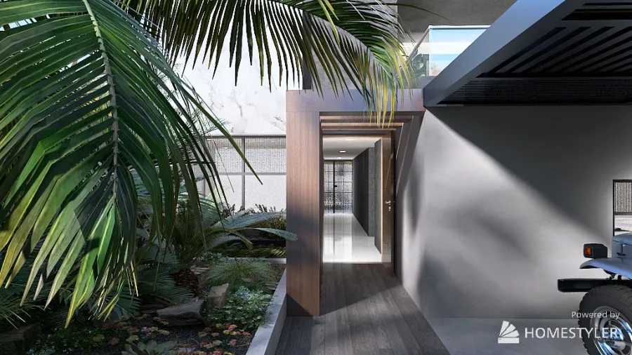 Modern House II 3d design renderings