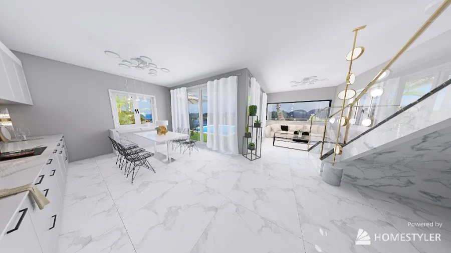 Small Villa | Tropical Island 3d design renderings