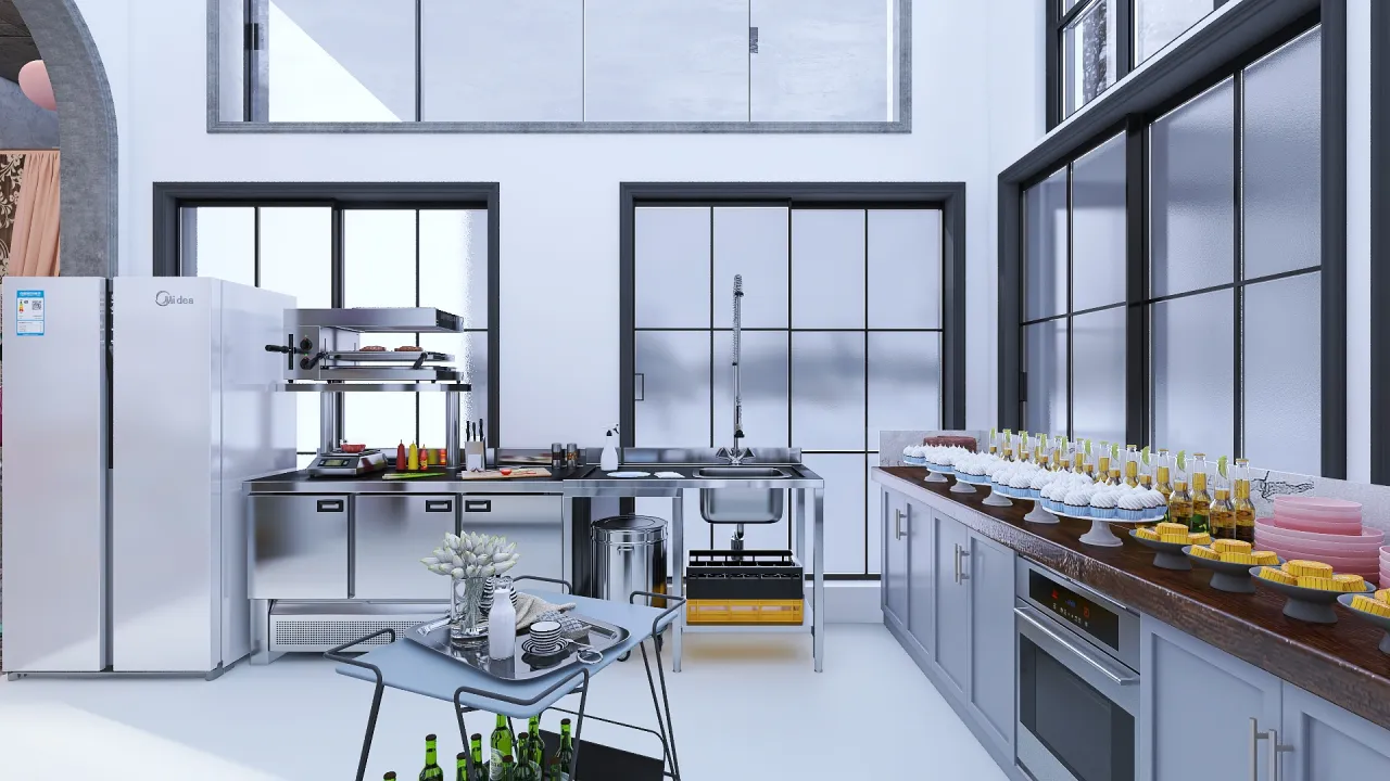 Kitchen 3d design renderings