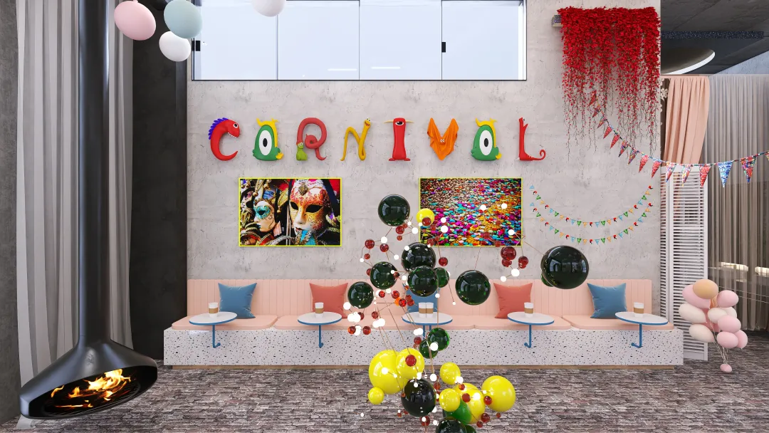February Industrial Carneval 3d design renderings