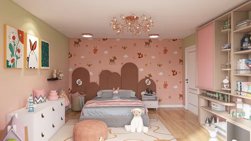 Modern girl´s bedroom