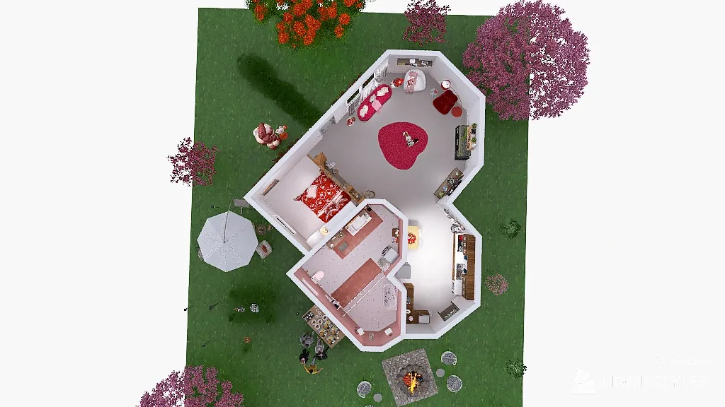 Heart-to-Heart Room2 3d design renderings