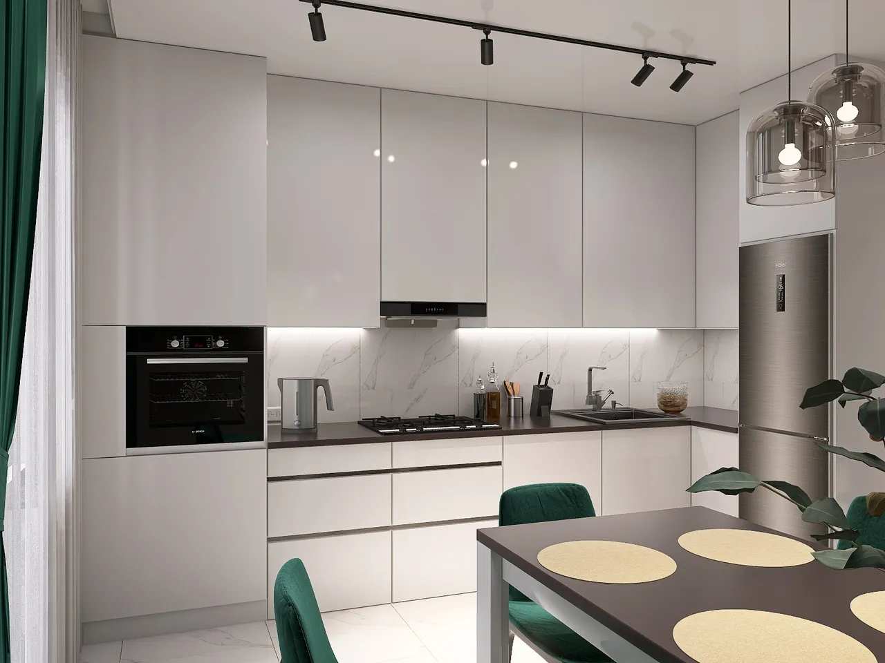 Kitchen 3d design renderings