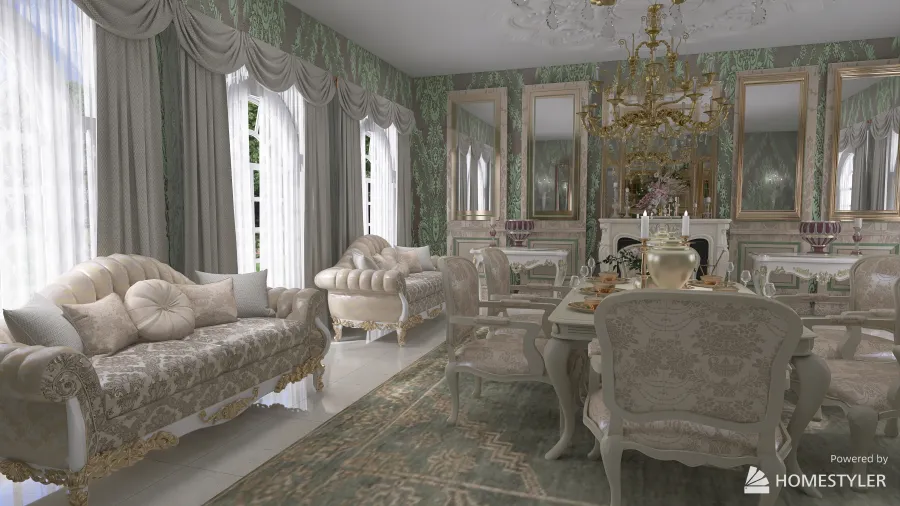 Baroque Splendour. 3d design renderings