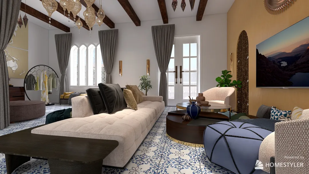 kf Moroccan Style 3d design renderings