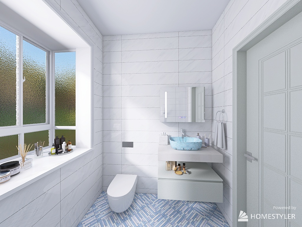 Lake blue house 3d design renderings