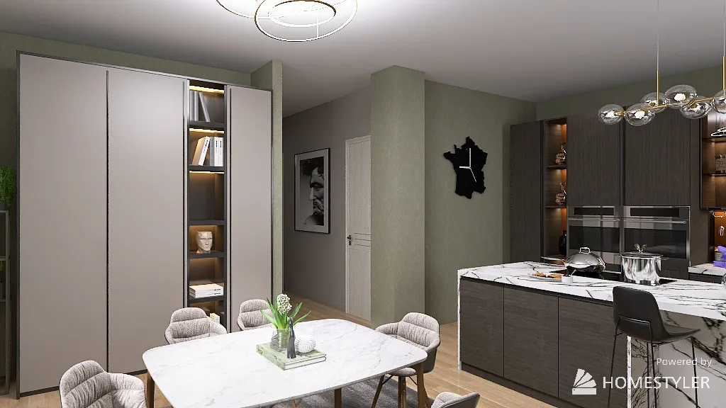 LivingDiningRoom 3d design renderings