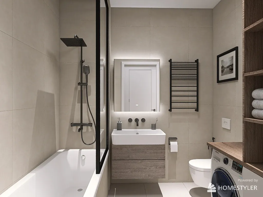 Bathroom 3d design renderings