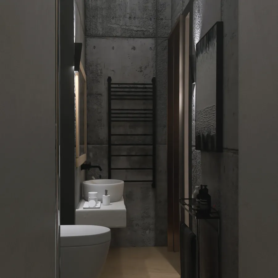 Contemporary Loft in Milan 3d design renderings