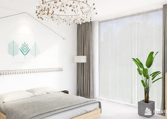 Warm country bedroom 🤍 Design Rendering