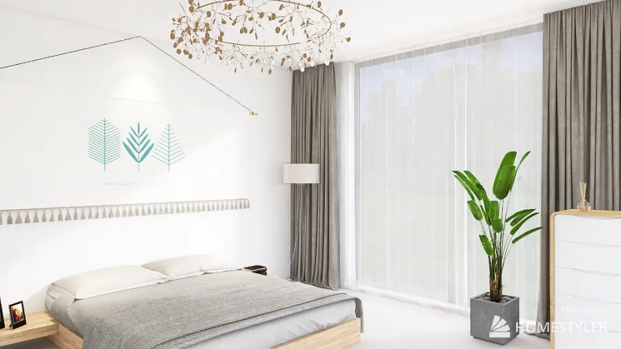 Warm country bedroom 🤍 3d design renderings