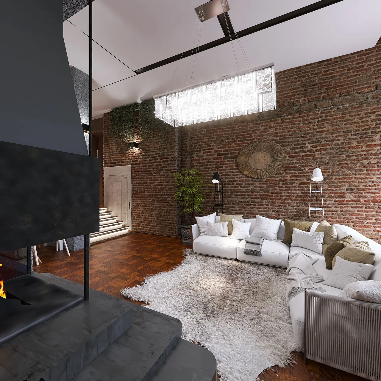 LivingDiningRoom 3d design renderings