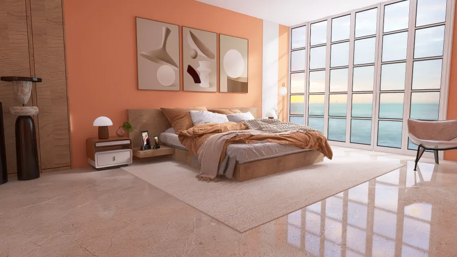 Peach Serenity 3d design renderings