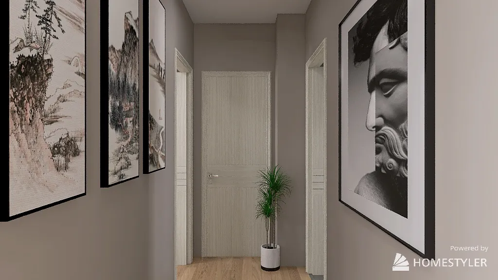 Hallway 3d design renderings