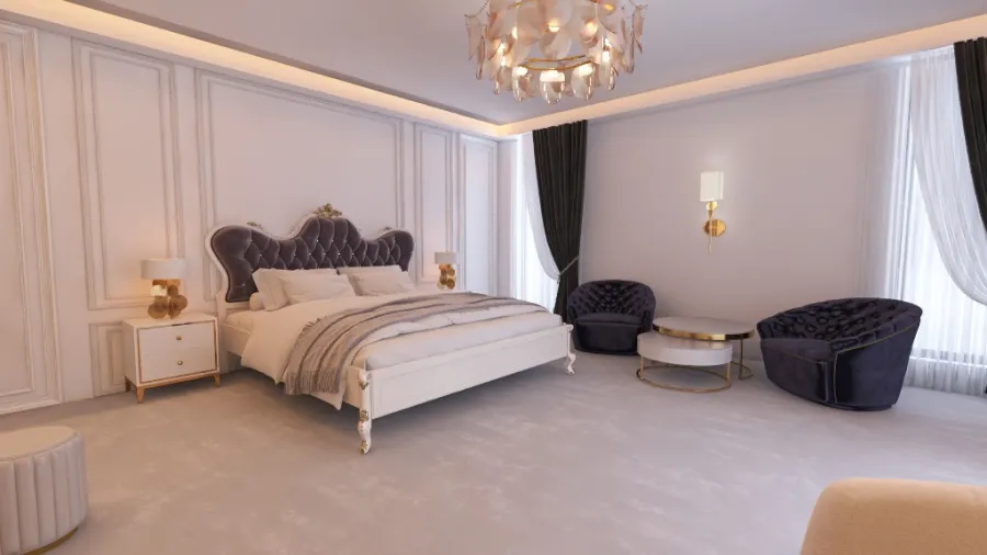 Bedroom B 3d design renderings