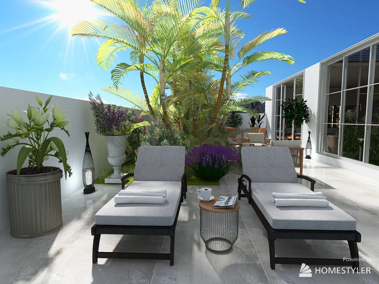 Terrace 3d design renderings