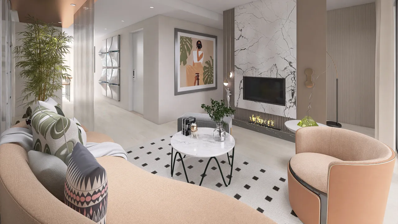 LivingRoom 3d design renderings