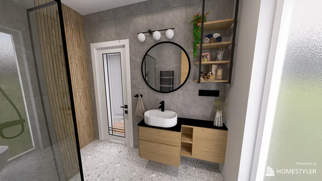 Copy of łazienka cegła IRMINA 3d design renderings