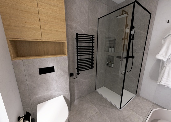 łazienka cegła IRMINA Design Rendering