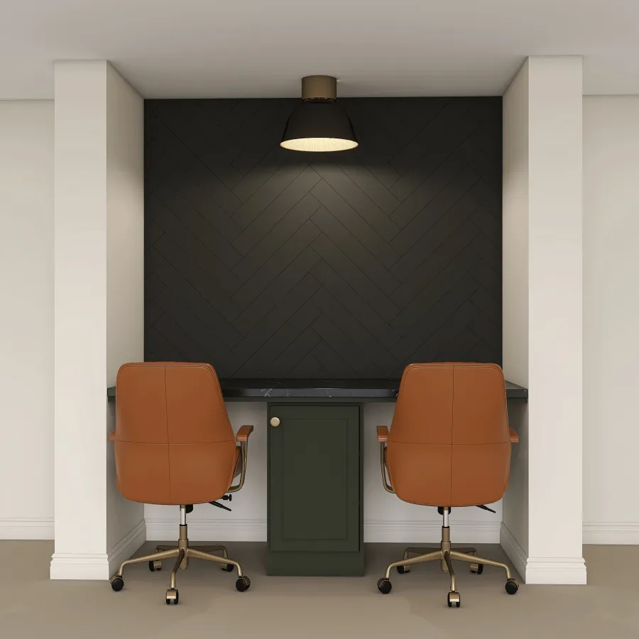 Darci White - Office Nook 3d design renderings