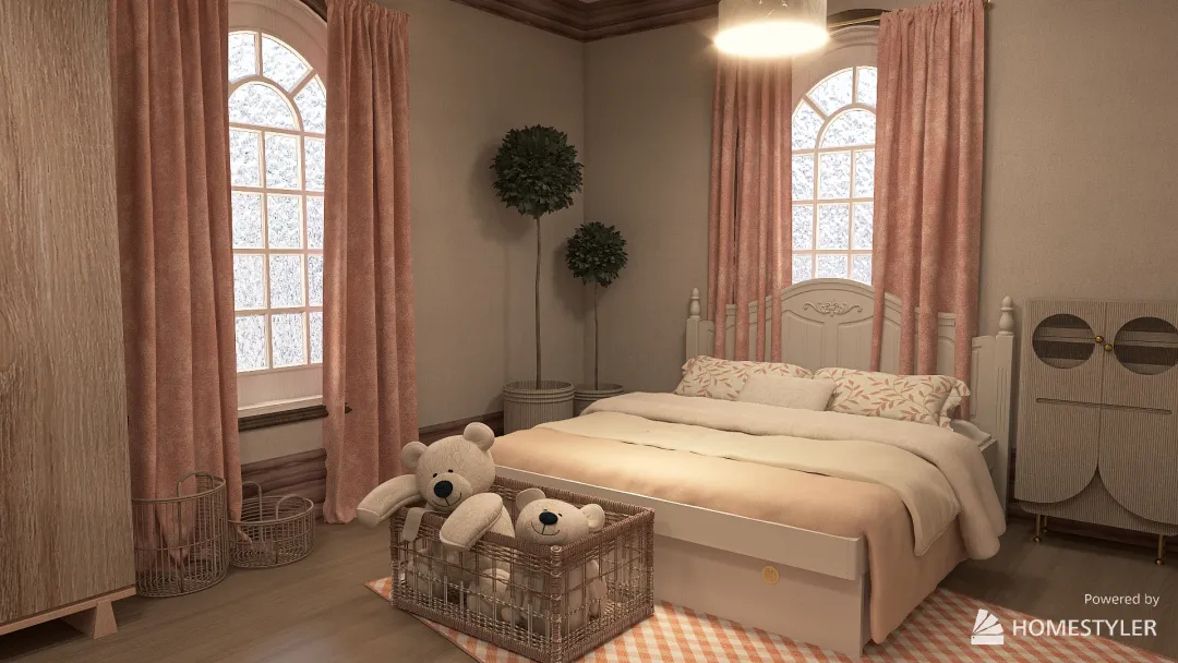 spoiled brat bedroom 3d design renderings