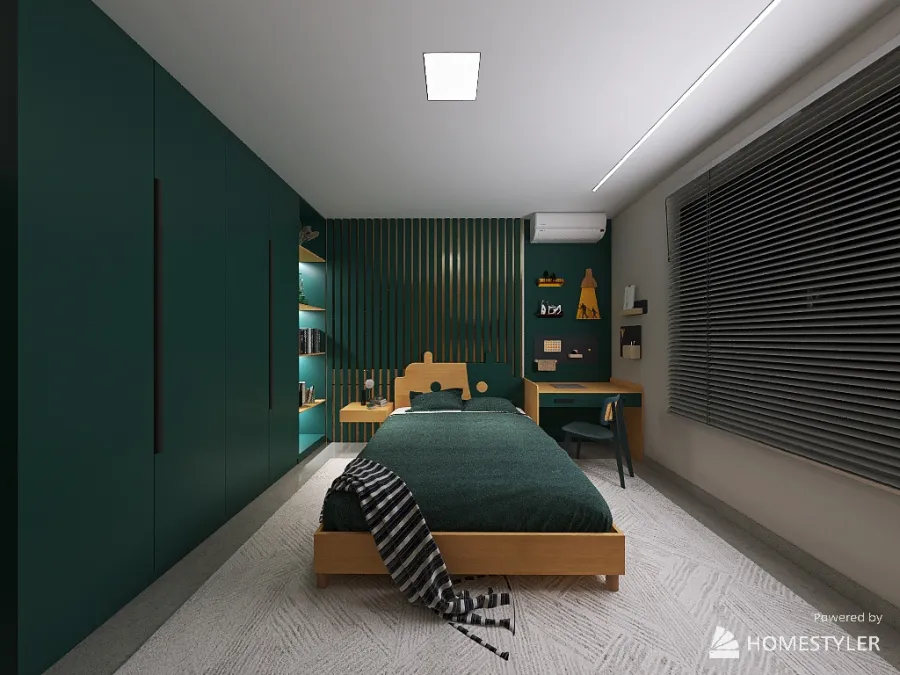 boy room 3d design renderings