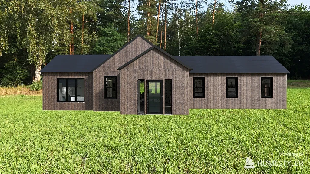 Small Modern House 3d design renderings