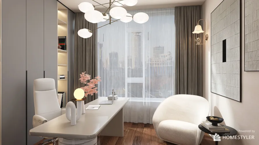 Apartment in the city 3d design renderings