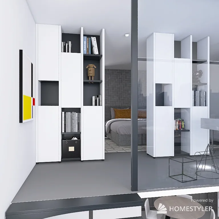 🏢✨ Discover My Loft Project: Minimal Industrial with a Touch of Design! ✨🏢 3d design renderings