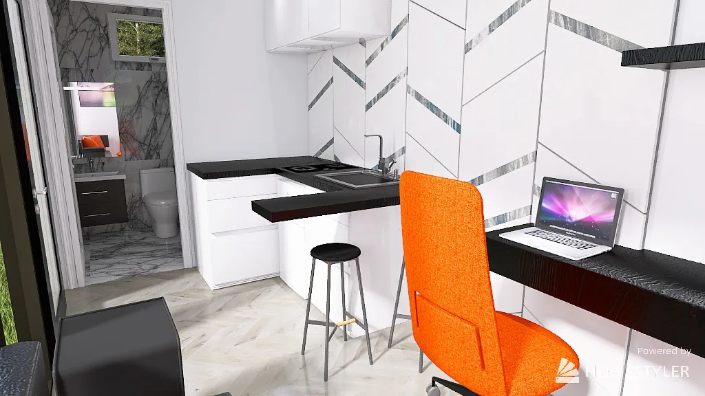 Corner kitchen 24-PERPETUALIS ONE 3d design renderings
