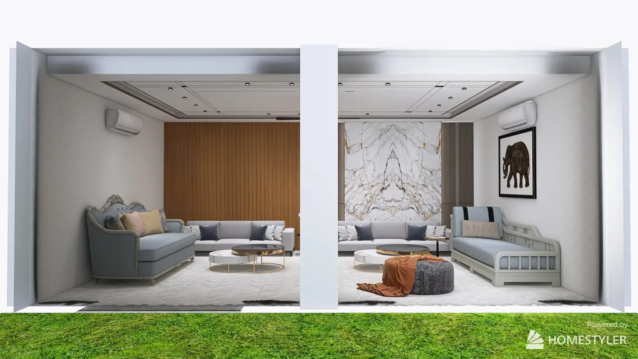 Living Room 3d design renderings