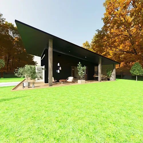 Modern TINY HOME 3d design renderings