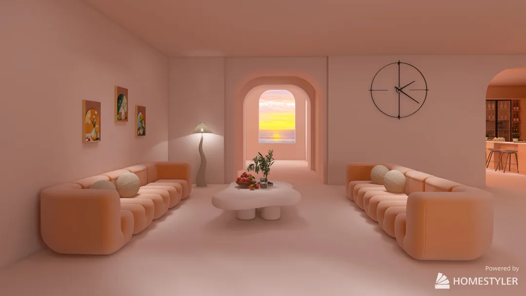 Peach fuzz 3d design renderings
