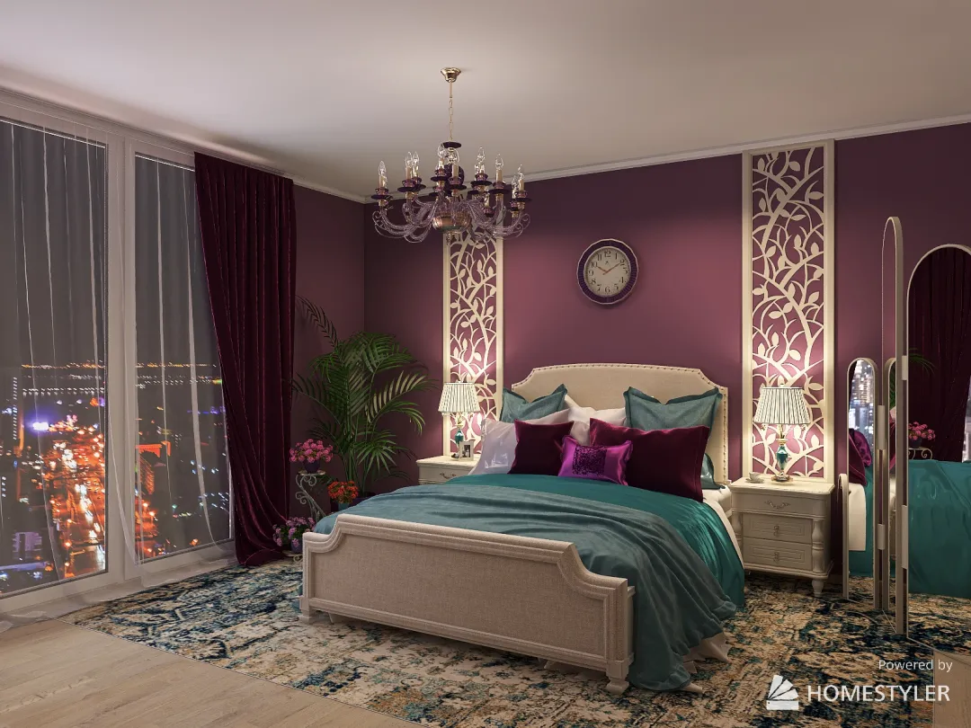 Спальня ＂Артистизм＂ 3d design renderings