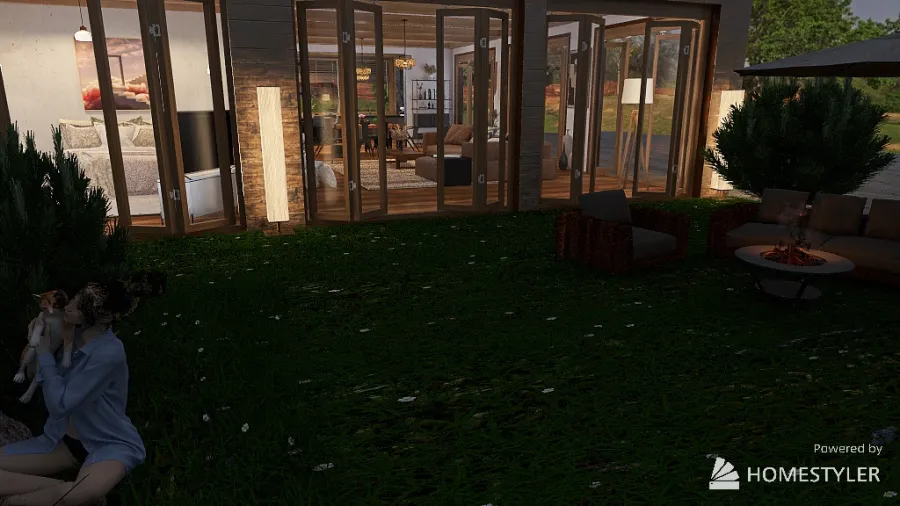 Petite Maison avec sous sol 3d design renderings