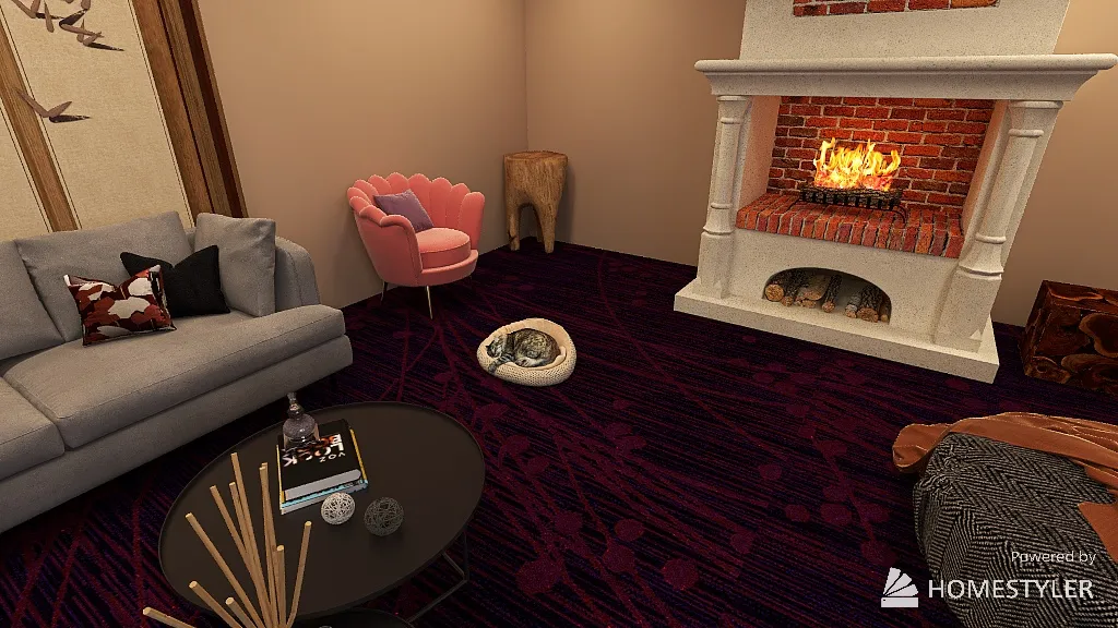 sitting room 3d design renderings