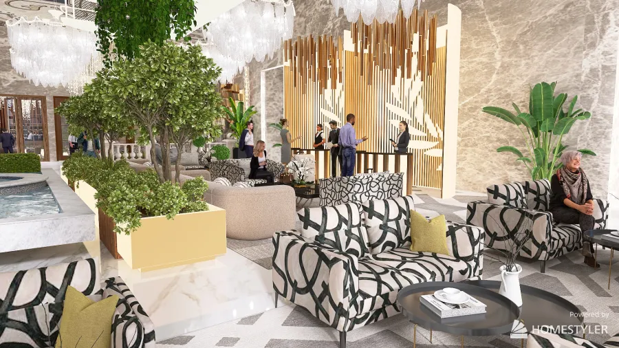 Regency Lakeside Hotel 3d design renderings