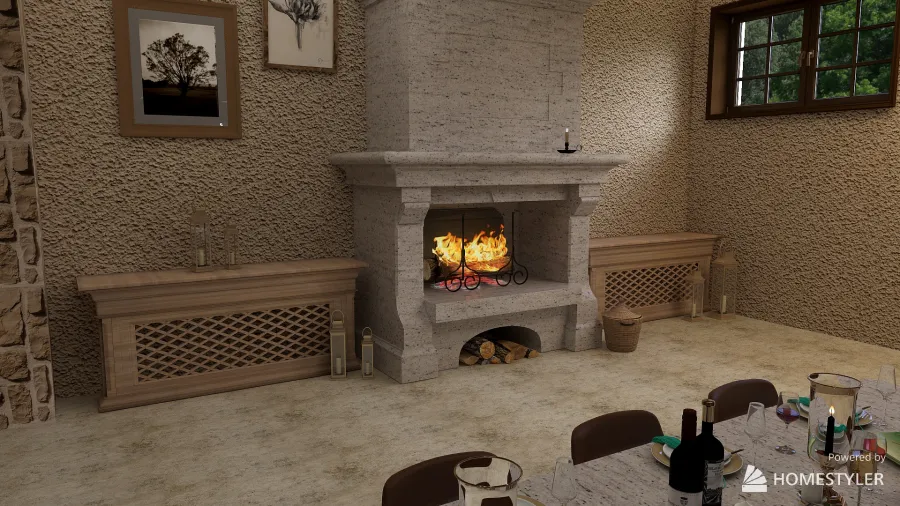 Dalmatian wine tavern 3d design renderings